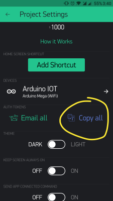 Get application Auth token