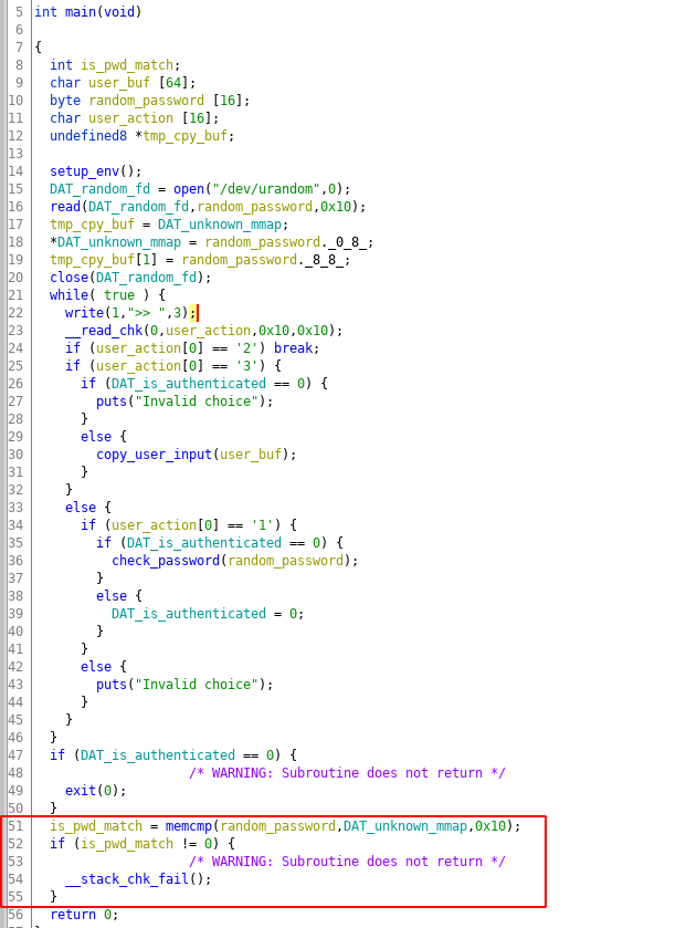 Application Main Loop