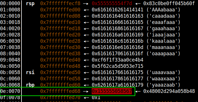 main function return address overwrite with the shellcode address