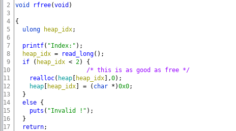 rfree()