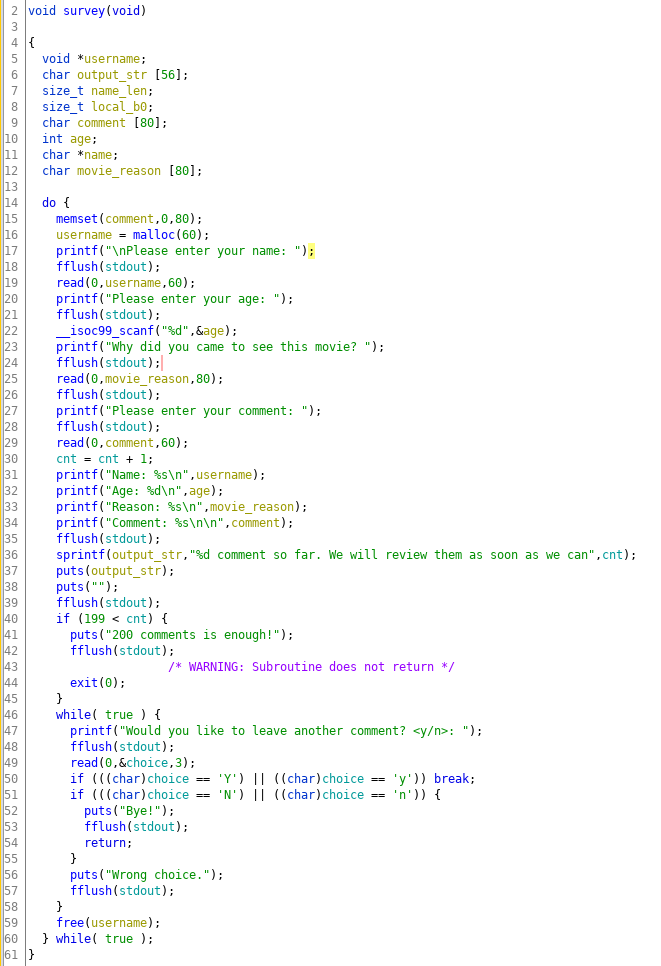 Decomplied code